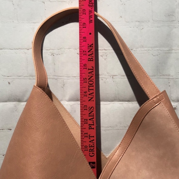 Ulta Beauty Pink Faux Leather Suede Tote Shoulder Weekend Bag Large No Flaws - Picture 4 of 6